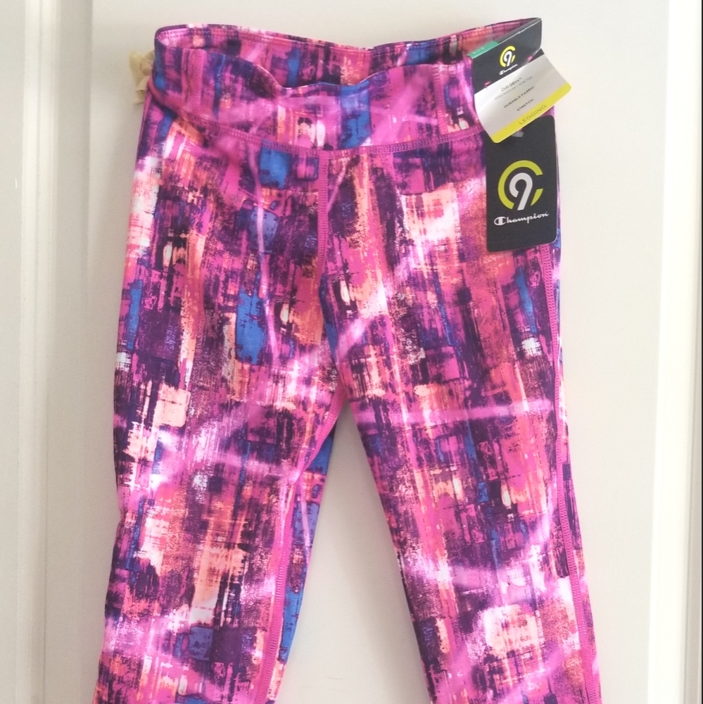 Champion Girls Leggings Pink Purple NWT